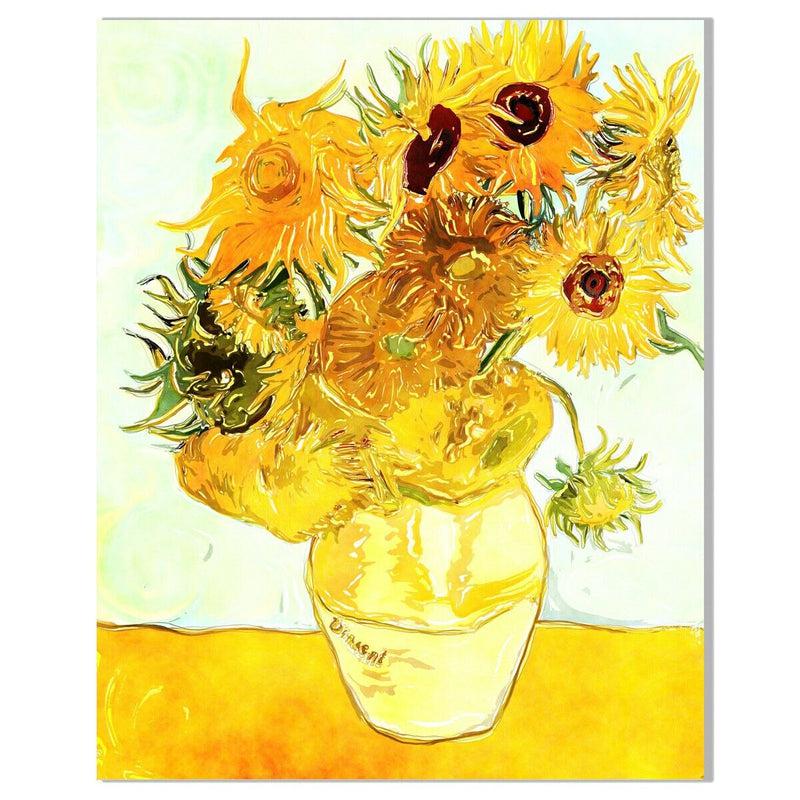 Vincent Van Gogh's Sunflowers Canvas Oil Painting Reproduction | Home Wall Decor